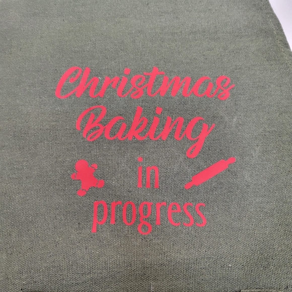 "Christmas Baking In Progress" Apron - Picture 2 of 5